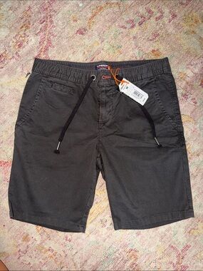 Superdry Men's Charcoal Drawstring Shorts